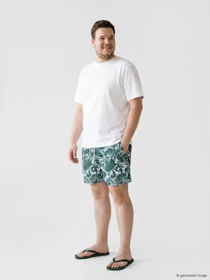 LC Waikiki Kısa Boy Desenli Erkek Deniz Şortu  (S6)