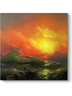 Nacario Ivan Ayvazovski - Dokuzuncu Dalga Tablosu 50 x 50