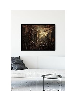 Nacario Postermanya (PSTER13891) Sanatsal Manzara Çerçeveli Tablo 5 (30 x 40CM)