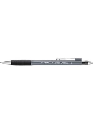 Nacario Faber-Castell Grip 1345/47 Versatil Kalem, 0.5 Mm, Gri, Ergonomik Tutuş, Yaylı Uç, Uzun S