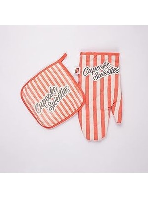Nacario Maxstyle Crystal Mutfak Eldiveni+Tutkaç Set Cupcakes