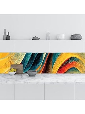 Nacario Mutfak Tezgah Arası Folyo Fayans Kaplama Folyosu Bilim 60X400 cm