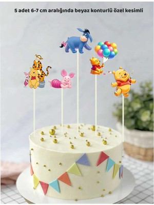Sinek Kupası Tasarım Winnie The Pooh Doğum Günü Pasta Süsü Doğum Günü Süsü