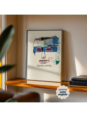 Persona Istanbul Jean-Michel Basquiat "soothsayer, 1983" - Neo-Ekspresyonist Sanat Posteri (Çerçevesiz)