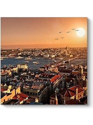 Nacario Istanbul Galata Manzara Tablosu 50 x 50