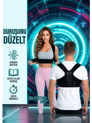 Uydee Dik Duruş Korsesi Kamburluk Önleyici Postür Düzeltici Sırt ve Omuz Destekleyici Ayarlanabilir Ortopedik Korse Kadın Erkek Unisex