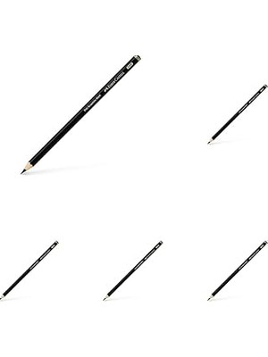 Nacario Faber-Castell Pitt Matt Dereceli Kurşun Kalem, 14B, Ultra Mat, Parlama Yapmaz, Siyah Beyaz