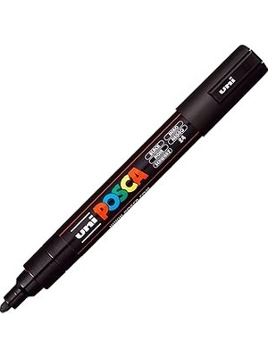 Nacario Uni Posca Markör Kalem 5m Set 1.8-2.5 mm Keçe Uçlu (Siyah)