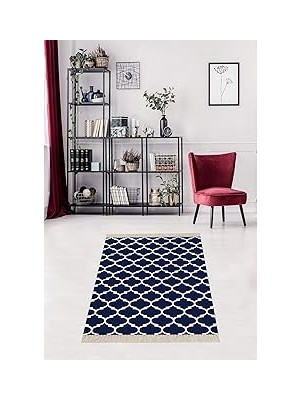 Nacario Pelangi Geometrik Karo Desenli Dijital Baskı Yıkanabilir Kaymaz Taban Modern Salon Halıs�