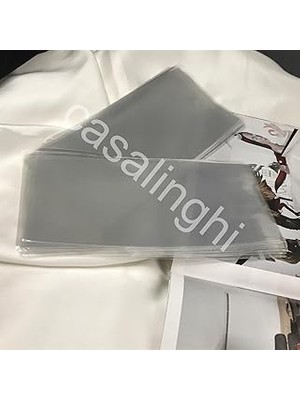 Nacario Bantsız Jelatin Poşet Yapışkansız Şeffaf Opp Torba Paket 10X20 cm - (100 Adet)