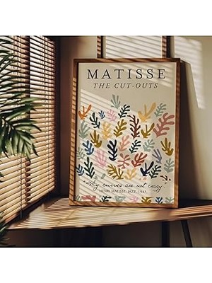 Nacario Fark Tanıtım Matisse Çerçevesiz Poster, Modern Dekoratif Çerçevesiz Poster, Tablo, Mat