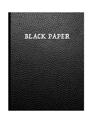 Nacario Independently Published Black Paper Notebook: Black Page Journal | Lined Black Paper To Writ