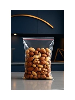 Nacario Bimotif Bantlı Şeffaf Poşet 10X15 cm 100 Adet