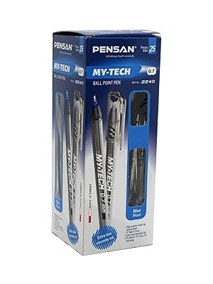 Nacario Pensan PE02240TKMA25 0.7 mm My Tech Tükenmez Kalem 25'li Mavi
