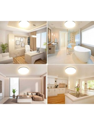 Empressco Tavana Sıfır LED Avize, Buz Beyazı Işık, Salon ve Oturma Odası Aydınlatması