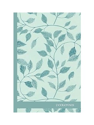 Nacario Cahier De 300 Pages 2 Colonnes: Cahier Relié À Couverture Rigide, Imprimé Petits Carreaux