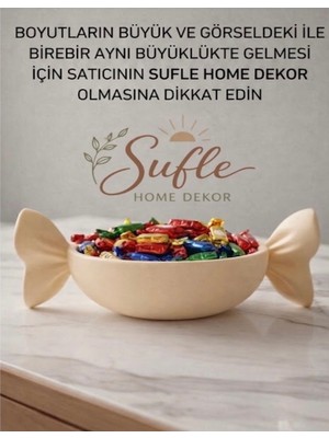 Empressco Şık Dekoratif Sunumluk Şekerlik ve Meyve Sepeti Seti