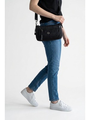 Baginn Paraşüt Kumaş Mini Çapraz Askılı Kadın Telefon Çantası Yağmur Geçirmez El Askılı Çanta 20*12 cm