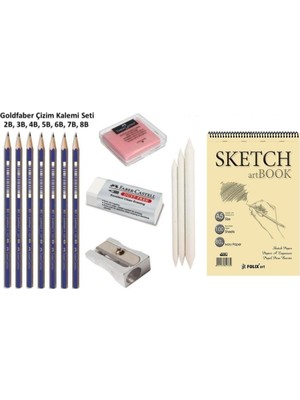 Empressco Eskiz Defteri Çizim Seti A5 Eskiz,pastel Dağıtma Kalemi,dereceli Kalemler,hamur Silgi,kalemtraş - Fiyatı, Yorumları