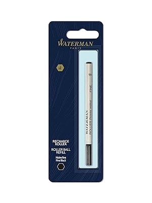 Nacario Waterman Roller Kalem Refill, Tekli Blister, Fine (F) Uç, Siyah - 1964019