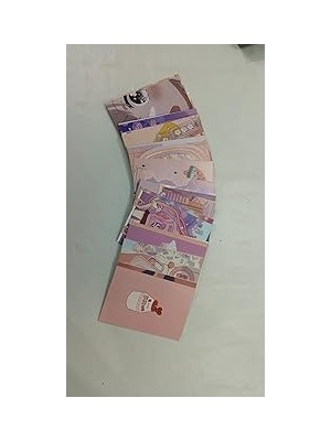 Nacario Kawaii Kore Tarzı Estetik Duvar Kolaj Seti - 50 Adet Çilekli Süt ve Pastel Anime Temalı