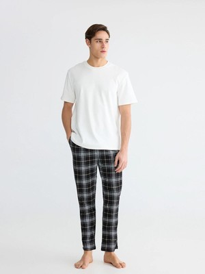 LC Waikiki Standart Kalıp Ekose Erkek Pijama Altı  (S6)