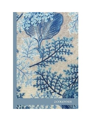 Nacario Cahier De 300 Pages 2 Colonnes: Cahier Relié À Couverture Rigide, Imprimé Petits Carreaux
