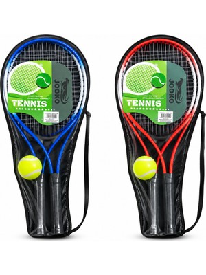 Çantalı Tenis Raketi Seti – 2 Raket + 1 Tenis Topu | Mavi ve Kırmızı Renk Seçenekleri
