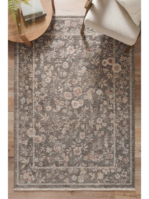 TCH Home Living Mira Vintage Bambu Polyester Eskitme Iskandinav Desenli Soft Dokuma Halı Salon Mutfak Oturma Yatak Odası Koridor Halısı