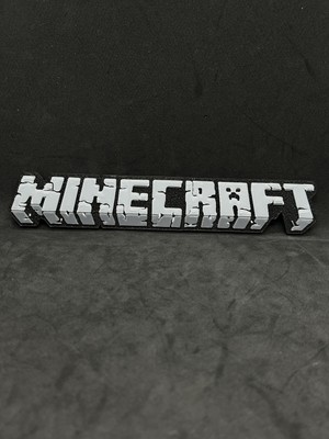 Goka 3D Craft Minecraft Taş Efektli 3D Duvar Dekoru - 18 cm Slim Versiyon (Çift Taraflı Bantlı)