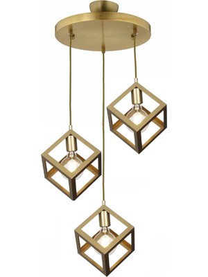 Empressco Modern Geometrik Sarkıt Metal Avize, Şık ve Dayanıklı Tasarım
