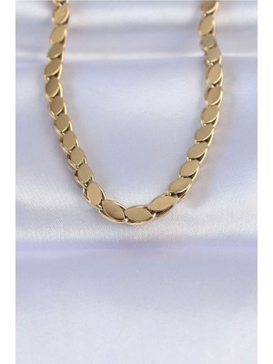 Clariss 316L Çelik Gold Renk Arpa Model Kolye