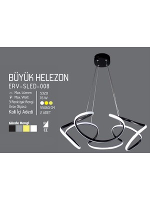 Grahie Verona Kristal Avize Beyaz