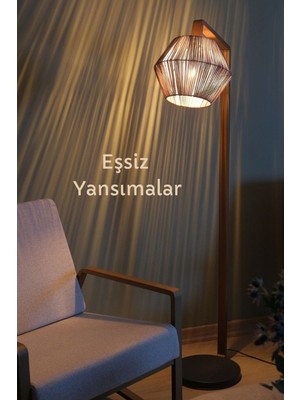Empressco Şık Metal Ayaklı Ipli Lambader, Modern ve Estetik Aydınlatma