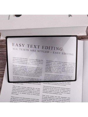 Empressco X3 Esnek A5 Pvc Büyüteç Levha 180X120MM Kitap Sayfa Büyütme - Fiyatı, Yorumları