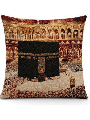 Melih Aksu Goblen Kırlent Yastık Kılıfı 43X43 cm Dekoratif Yastık Kılıfı (Iç Dolgusuz)
