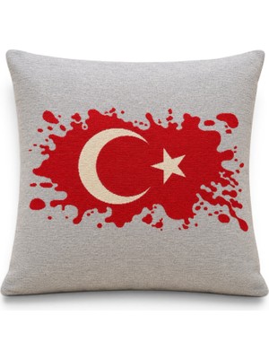 Melih Aksu Goblen Kırlent Yastık Kılıfı 43X43 cm Dekoratif Yastık Kılıfı (Iç Dolgusuz)