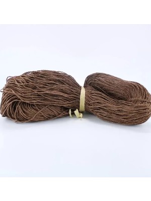 MiraLive Kahverenk Renk Çile Kağıt Ip Çanta Ipi Supla Ipi  No:43 - (550-600 Gr)