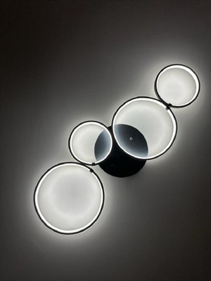 Empressco Modern 3 Renk LED Avize, 90 cm Tavan Aydınlatması, Şık ve Enerji Tasarruflu