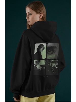 Sevbano Justin Bieber Şarkıcı Sırt Baskılı Unisex Oversize Penye Hoodie