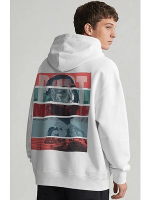Sevbano Post Malone Rapper Şarkıcı Sırt Baskılı Unisex Oversize Penye Hoodie