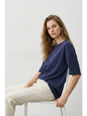 Rays Laci Bisiklet Yaka Oversize Tişört 3659
