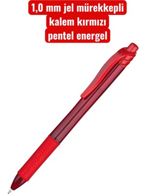 Pentel Energel 1.0 mm Basmalı Jel Kalem Siyah / BL110K