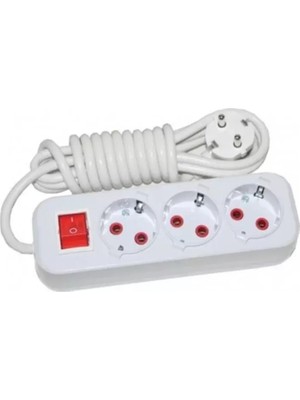 MiraLive Asel Priz 3 Lü 5 mt Anahtarlı