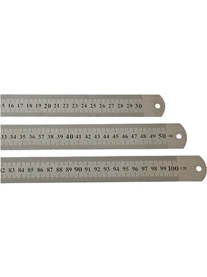 Empressco Linea Çelik Cetvel Seti 3 Adet ( 30-50-100 Cm) - Fiyatı, Yorumları