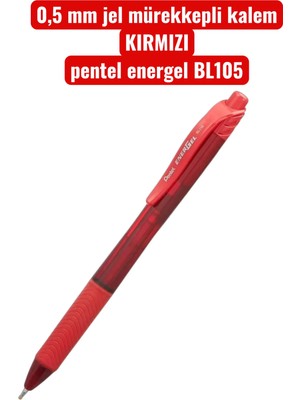 0,5 mm Jel Mürekkepli Kalem Kırmızı Pentel Energel BL105