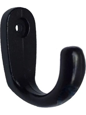 MiraLive Büyük Tekli Fincan Askı, Dekor Askısı - Siyah, 100 Adet, 12X23X30 mm