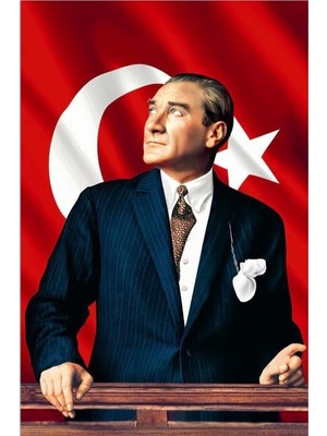 Empressco Atatürk Baskılı Türk Bayrağı Atatürk Posteri 100X150 cm Raşel Kumaş Dijital Baskı - Fiyatı, Yorumları