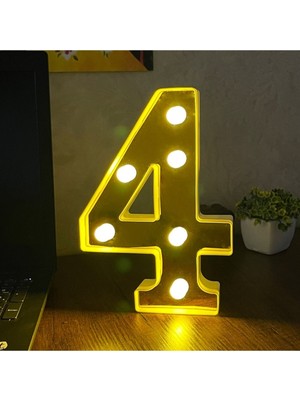 Empressco Büyük Boy LED Işıklı 3D Rakam Sayı Doğum Günü Kutlama Organizasyonu