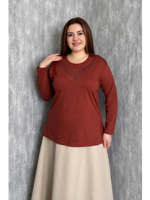 Modaplaza Kadın Taşlı Nakışlı Anne Bluz 007